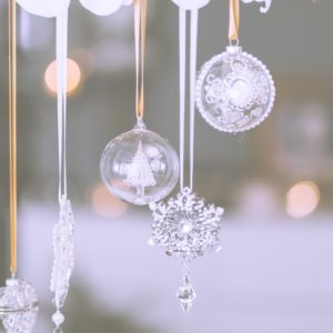 透明のクリスマスの飾り1