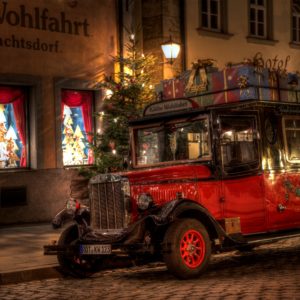 町の中のクリスマスディスプレイ1