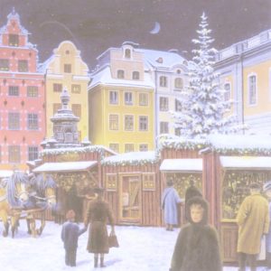 クリスマスの町のイラスト2