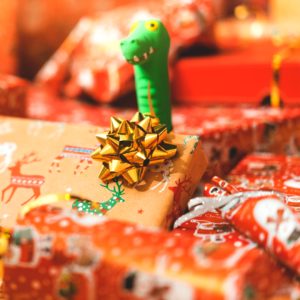 プレゼントの中の恐竜1