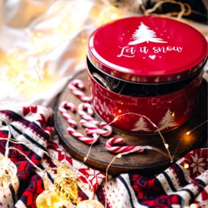 ステッキキャンディとクリスマスの缶1