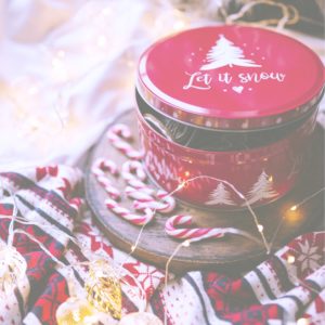 ステッキキャンディとクリスマスの缶2