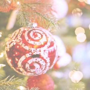 赤いツリー飾り2