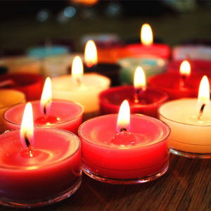 赤いキャンドル1