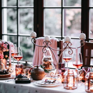 昼間のクリスマスのテーブル1