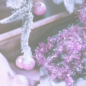 ピンクのクリスマス飾り2