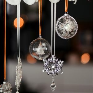 透明のクリスマス飾り1