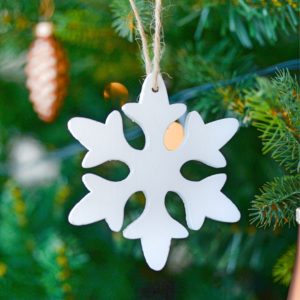 雪の結晶のツリー飾り1