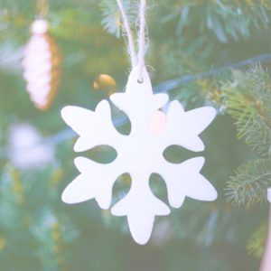 雪の結晶のツリー飾り2