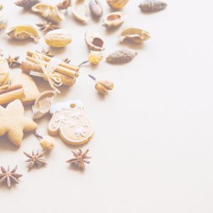 手袋のクッキーとシナモンスティック2