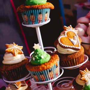 クリスマスのカップケーキ1