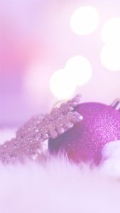 ピンクのツリー飾り3