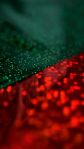 赤と緑のラメ生地1