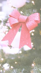 赤いリボンのツリー飾り2