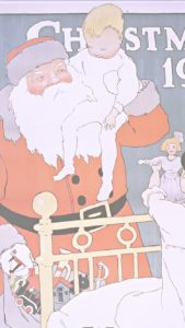 レトロなサンタクロースのイラスト1