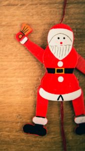 サンタクロースの壁飾り1