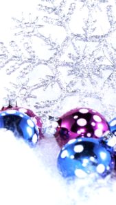 ピンクと青のツリー飾り2