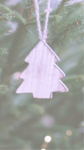 木製のもみの木のツリー飾り1