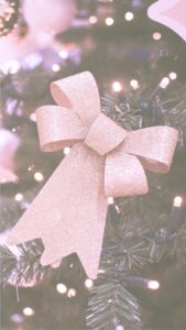 金のリボンのツリー飾り2