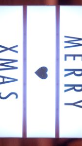 クリスマスのネオンサイン1