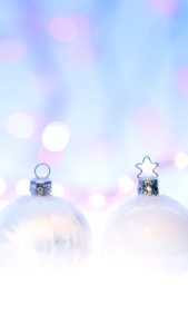 白のツリー飾り1