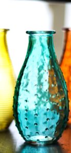 グリーンのガラスのオブジェ1