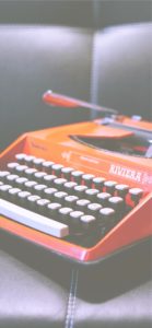 オレンジのタイプライター1