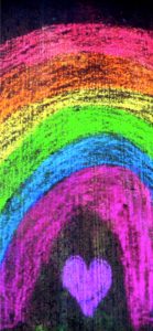 チョークで書いた虹2