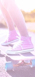 スケートボードと女の子1