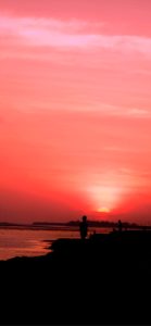 ピンクの海とサンセット1