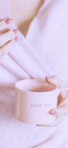 ピンクのマグカップ1