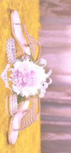 ローズピンクのサンダル2