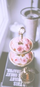 ピンクのバラのデコレーションアレンジ1