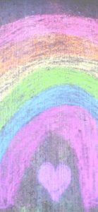 チョークで書いた虹2