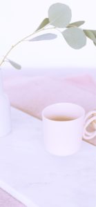 ピンクのマグカップ1