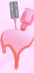 ピンクのネイル1