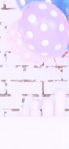 紫色のドットの風船2