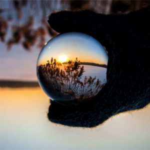 球体の中の冬景色2