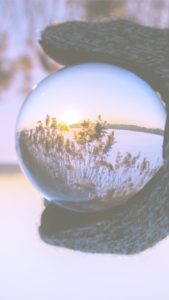 球体の中の冬景色5