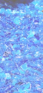 青いガラス片1