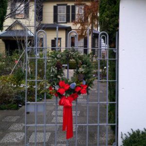洋館のクリスマスリース3