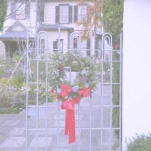 洋館のクリスマスリース4