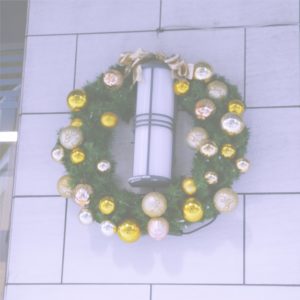 横浜・元町のクリスマスリース2