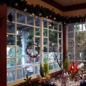 洋館のクリスマスリース1