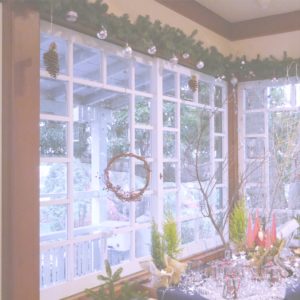 洋館とクリスマスリース4