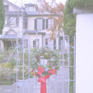 洋館とクリスマスリース2