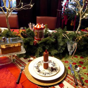 アメリカのクリスマステーブルセッティング1