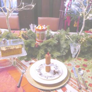 アメリカのクリスマステーブルセッティング2