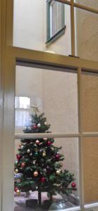 中庭のクリスマスツリー1