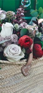 カゴに飾った花3